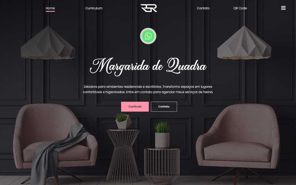 Prévia do site Margarida de Quadra